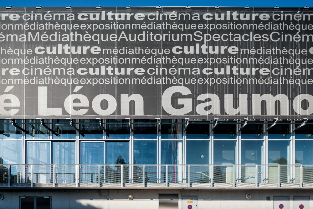 Détail façade Pôle Culturel Carré Léon Gaumont - Jean-Pascal Clément Architecte