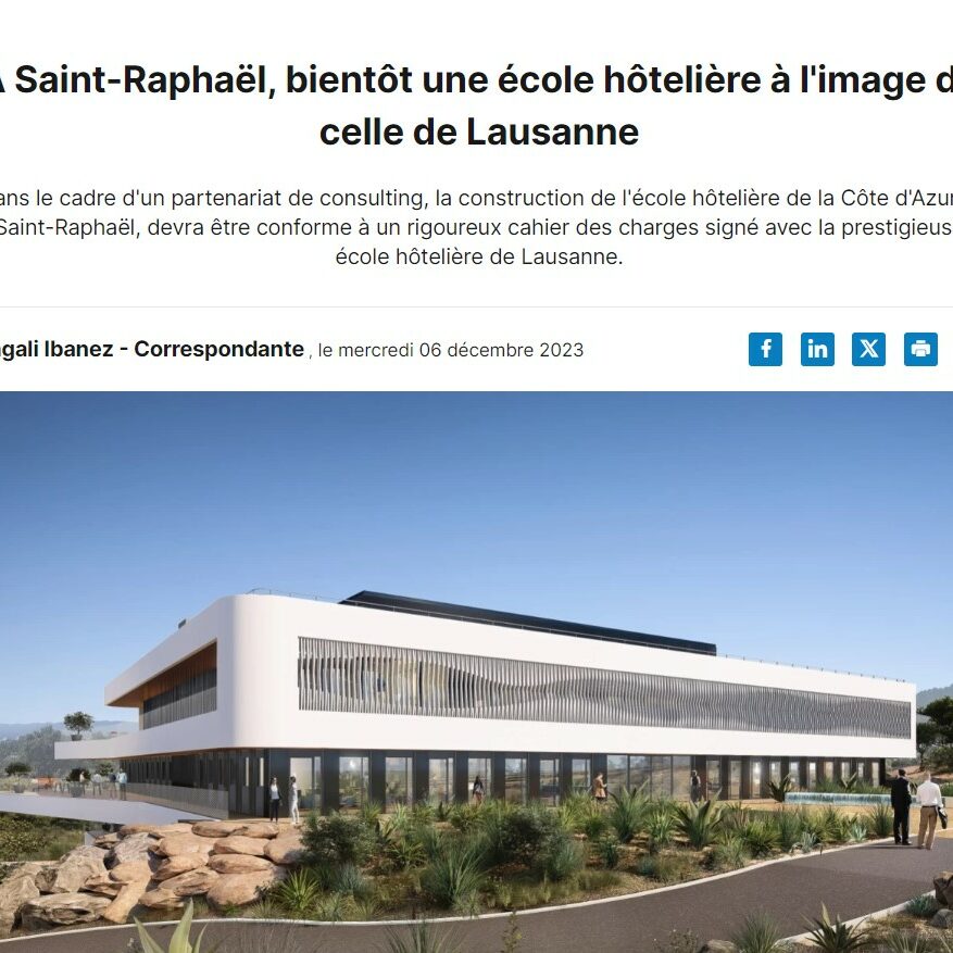 Article Ecole Hôtelière Lausanne